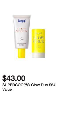 Nordstrom Supergoop!® glow duo $64 value offer