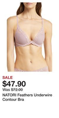 Nordstrom Natori feathers underwire contour bra offer