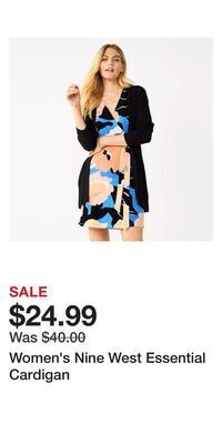 Kohl's Women's nine west essential cardigan offer