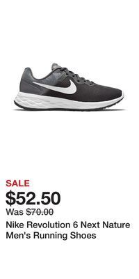 Kohl's Nike revolution 6 next nature men's running shoes offer
