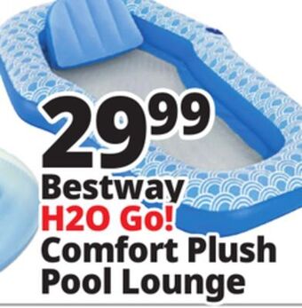 Ocean State Job Lot Bestway h2o go! comfort plush pool lounge offer