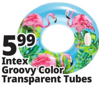 Ocean State Job Lot Intex groovy color transparent tubes offer