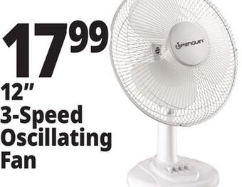 Ocean State Job Lot 12 3-speed oscillating fan offer