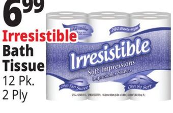 Ocean State Job Lot Irresistible bath tissue offer