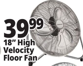 Ocean State Job Lot 18 high velocity floor fan offer
