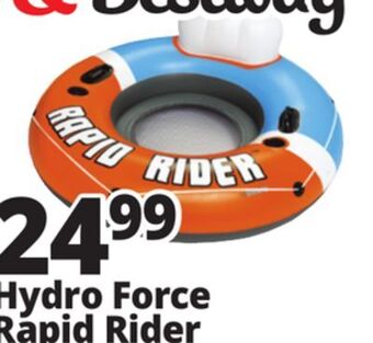 Ocean State Job Lot Bestway hydro-force rapid rider tube, 53 offer