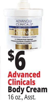 Ocean State Job Lot Advanced clinicals body cream offer