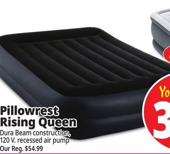 Ocean State Job Lot Pillowrest rising queen offer