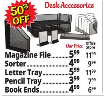 Ocean State Job Lot Desk accessories offer
