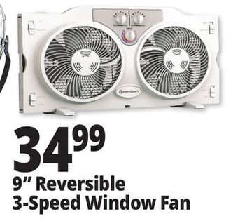 Ocean State Job Lot Penguin 9 twin window fan offer