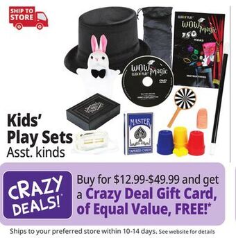 Ocean State Job Lot Kids' play sets offer