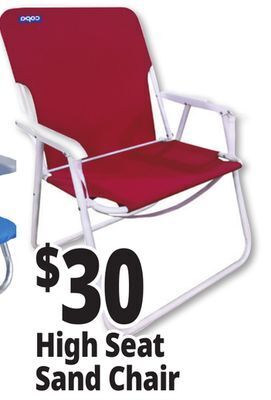 Ocean State Job Lot High seat sand chair offer
