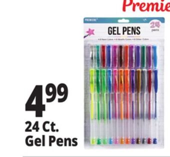 Ocean State Job Lot Premiere gel pens, 24 piece offer