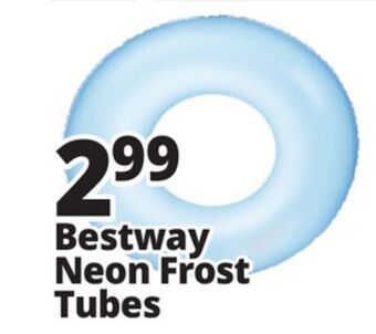 Ocean State Job Lot Bestway neon frost tubes offer