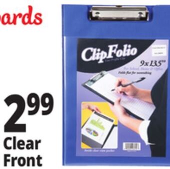 Ocean State Job Lot Clipfolio folding clipboard offer