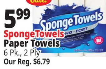 Ocean State Job Lot Spongetowels paper towels offer