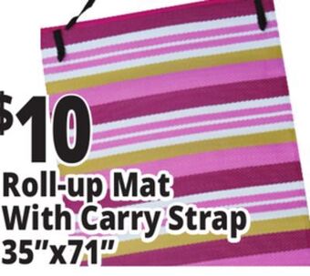 Ocean State Job Lot Roll-up beach mat with strap, 35x71 offer