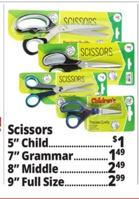 Ocean State Job Lot Children's blunt tip scissors, 5 offer