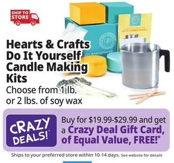 Ocean State Job Lot Candle making kits offer