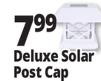 Ocean State Job Lot Deluxe solar post cap light, white finish offer