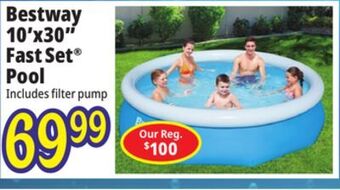 Ocean State Job Lot Bestway 10' x 30 fast set above ground pool offer