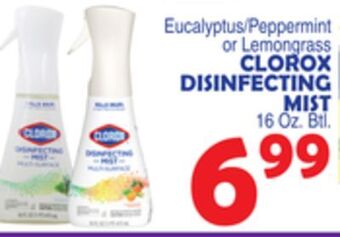 Bravo Supermarkets Clorox disinfecting mist offer