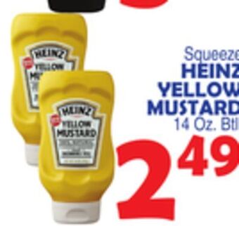 Bravo Supermarkets Heinz yellow mustard offer