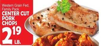 Bravo Supermarkets Center cut pork chops offer