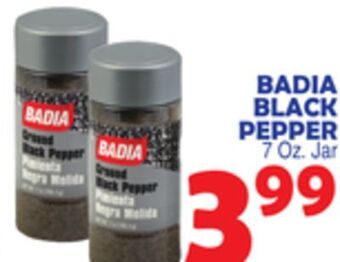Bravo Supermarkets Badia black pepper offer