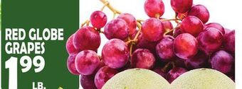 Bravo Supermarkets Red globe grapes offer