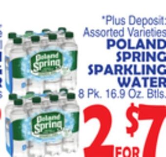 Bravo Supermarkets Poland spring sparkling water offer