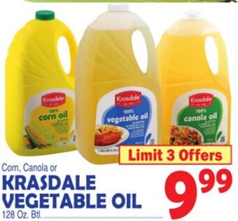 Bravo Supermarkets Krasdale vegetable oil offer