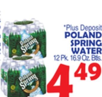 Bravo Supermarkets Poland spring water offer