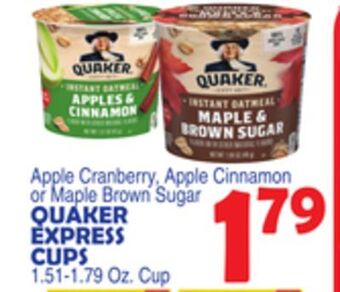 Bravo Supermarkets Quaker express cups offer