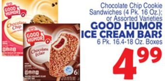 Bravo Supermarkets Good humor ice cream bars 6 pk. 16.4-18 oz. boxes offer