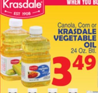 Bravo Supermarkets Krasdale vegetable oil offer
