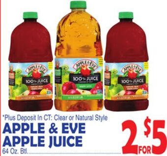 Bravo Supermarkets Apple & eve apple juice offer