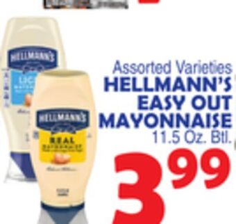 Bravo Supermarkets Hellmann's easy out mayonnaise offer