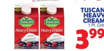Bravo Supermarkets Tuscan heavy cream offer