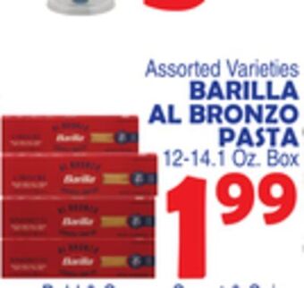 Bravo Supermarkets Barilla al bronzo pasta offer