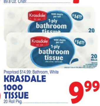Bravo Supermarkets Krasdale 1000 tissue offer