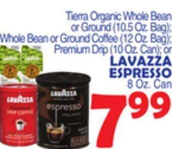 Bravo Supermarkets Lavazza espresso 8 oz. can offer