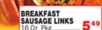 Bravo Supermarkets Breakfast sausage links offer