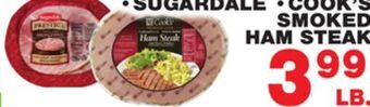 Bravo Supermarkets Sugardale cook's smoked ham steak offer