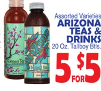 Bravo Supermarkets Arizona teas & drinks offer