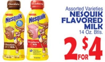 Bravo Supermarkets Nesquik flavored milk offer