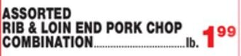 Bravo Supermarkets Assorted rib & loin end pork chop combination offer
