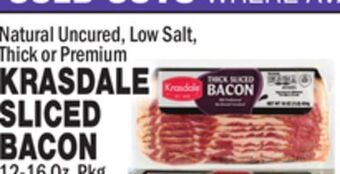 Bravo Supermarkets Krasdale sliced bacon offer