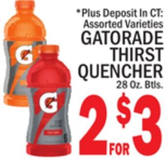 C Town Gatorade thirst quencher offer