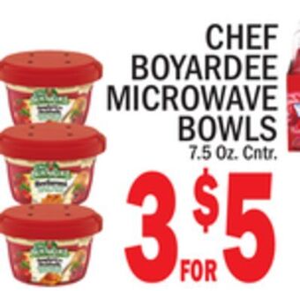 C Town Chef boyardee microwave bowls offer